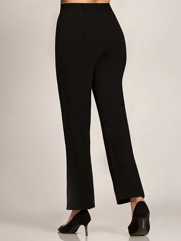 Solid Black Parallel Women Jeggings